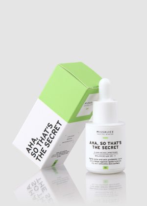 AHA, SO THAT'S THE SECRET! (15ml) / Skin-Firming Serum with Fruit-Derived AHA Acids & Hyaluronic Acid